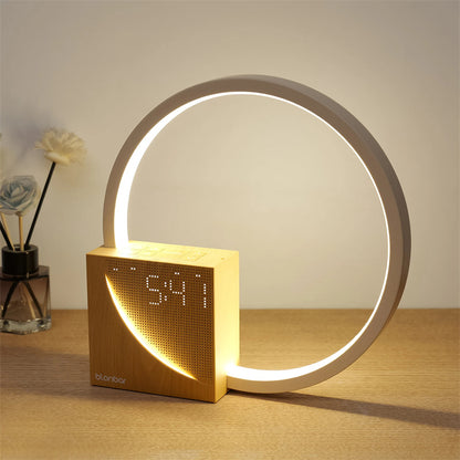 Bedside Desk Lamp + Alarm Clock (Sound Emitting)